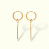 Boucles d’oreilles points & barre