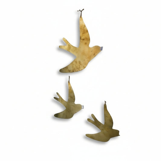 Hirondelle en laiton - lisse