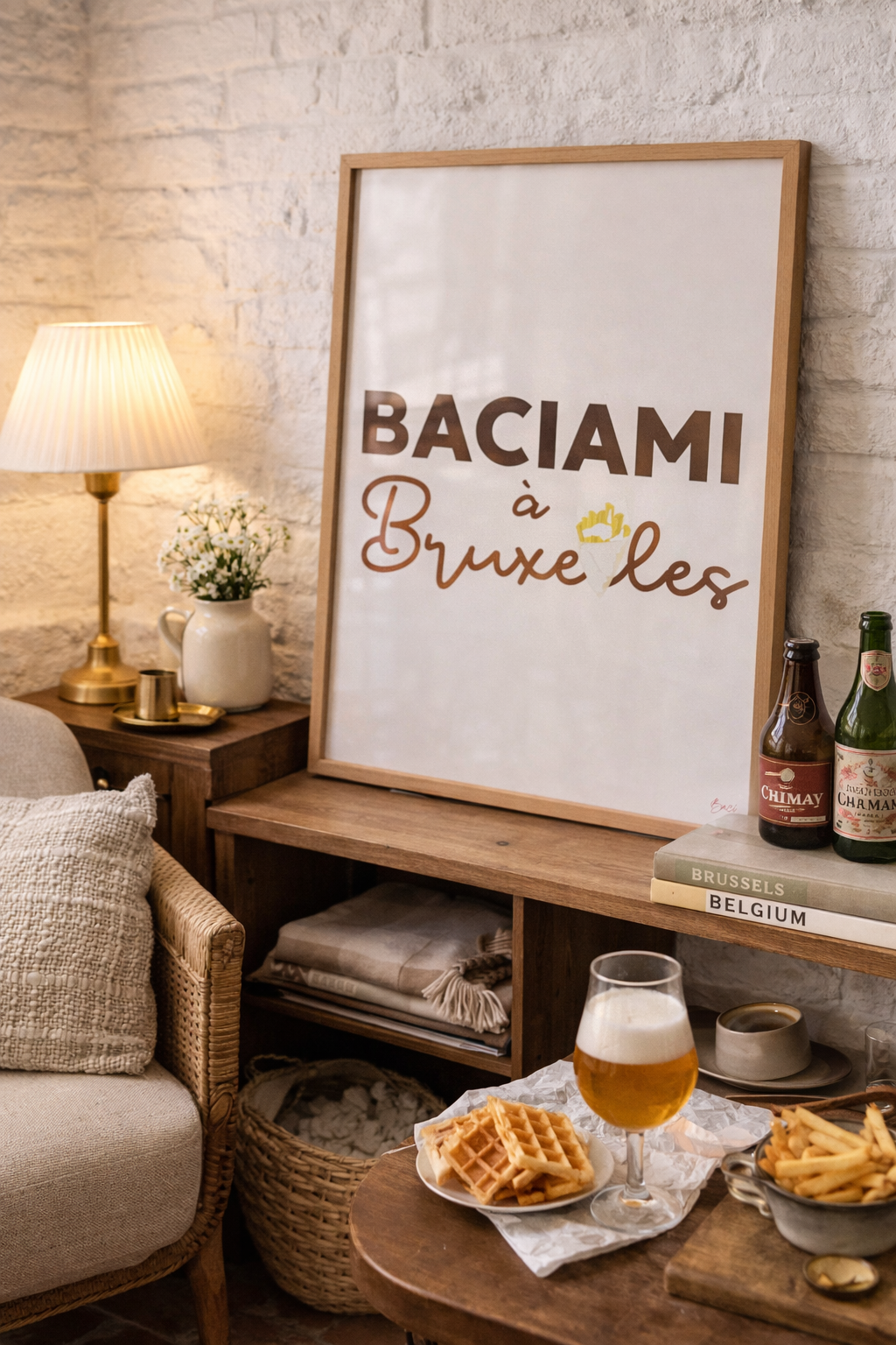 Affiche « Baciami à Bruxelles» - BACI ARTE