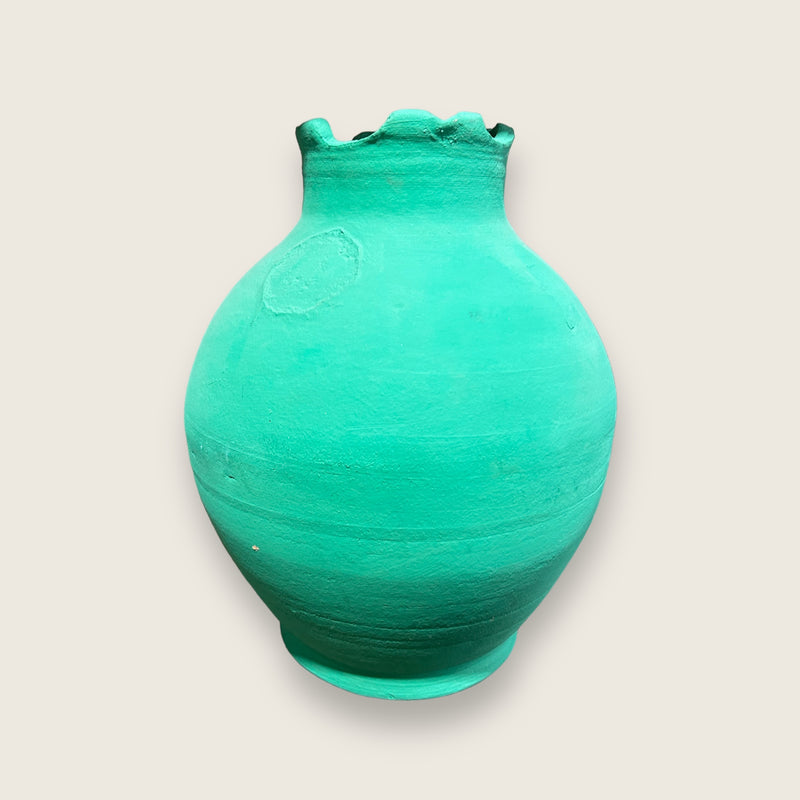 Ceramic pot LAMPADINA VERDE