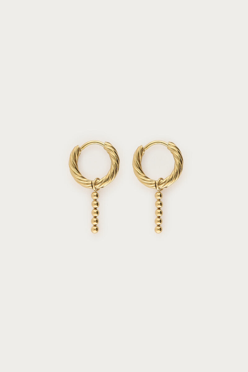 Boucles d'oreilles minimalistes Nomads avec billes