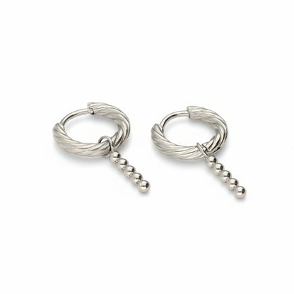 Boucles d'oreilles minimalistes Nomads avec billes