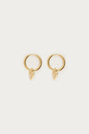 Boucles d'oreilles minimalistes Nomads avec petit cœur