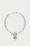 Bracelet chaîne pendentif coeur à perles fantaisies