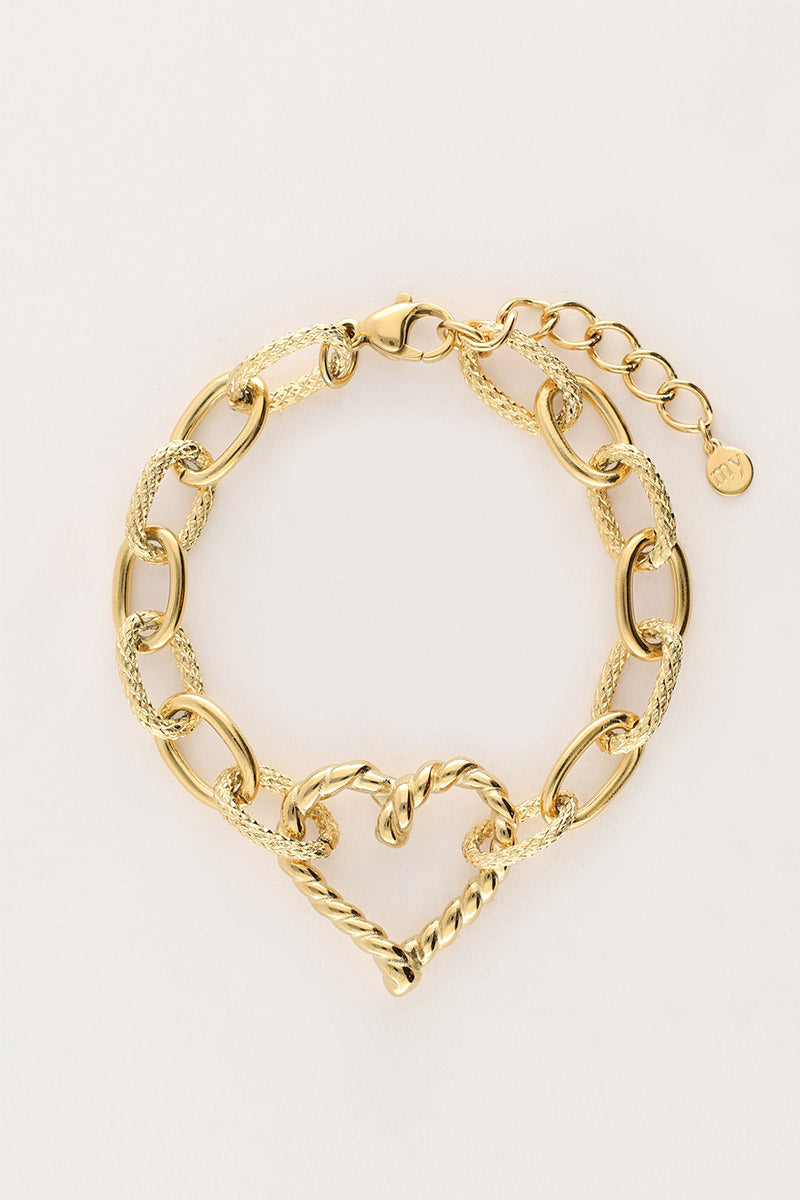 Bracelet Iconic torsadé avec cœur