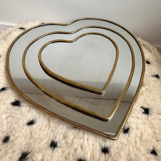 Miroir en laiton - AMOR