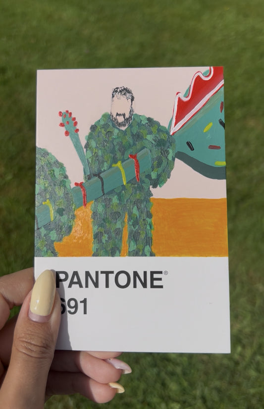 Carte Pantone petit Doudou - L'homme de feuilles