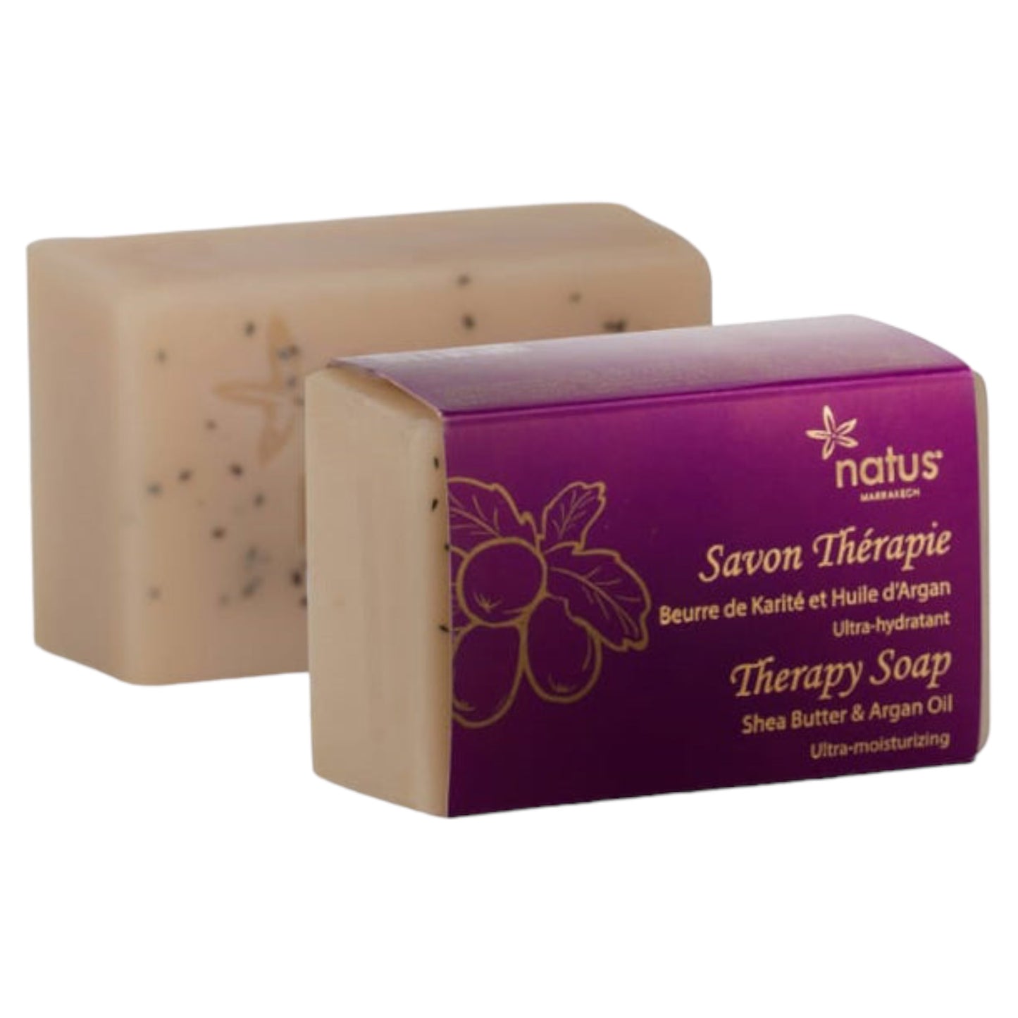 SAVON THÉRAPIE BEURRE DE KARITÉ ET L'HUILE D'ARGAN / ULTRA-HYDRATANT - Natus