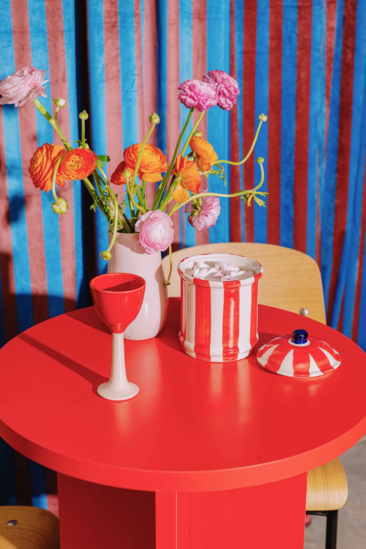 "Bonnie" Ceramic Kitchen Pot (Red)