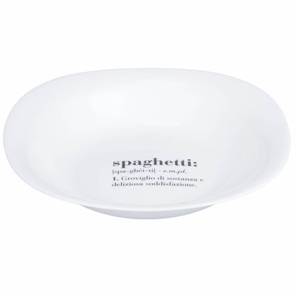 Assiette Creuse Opale CarréeSpaghetti