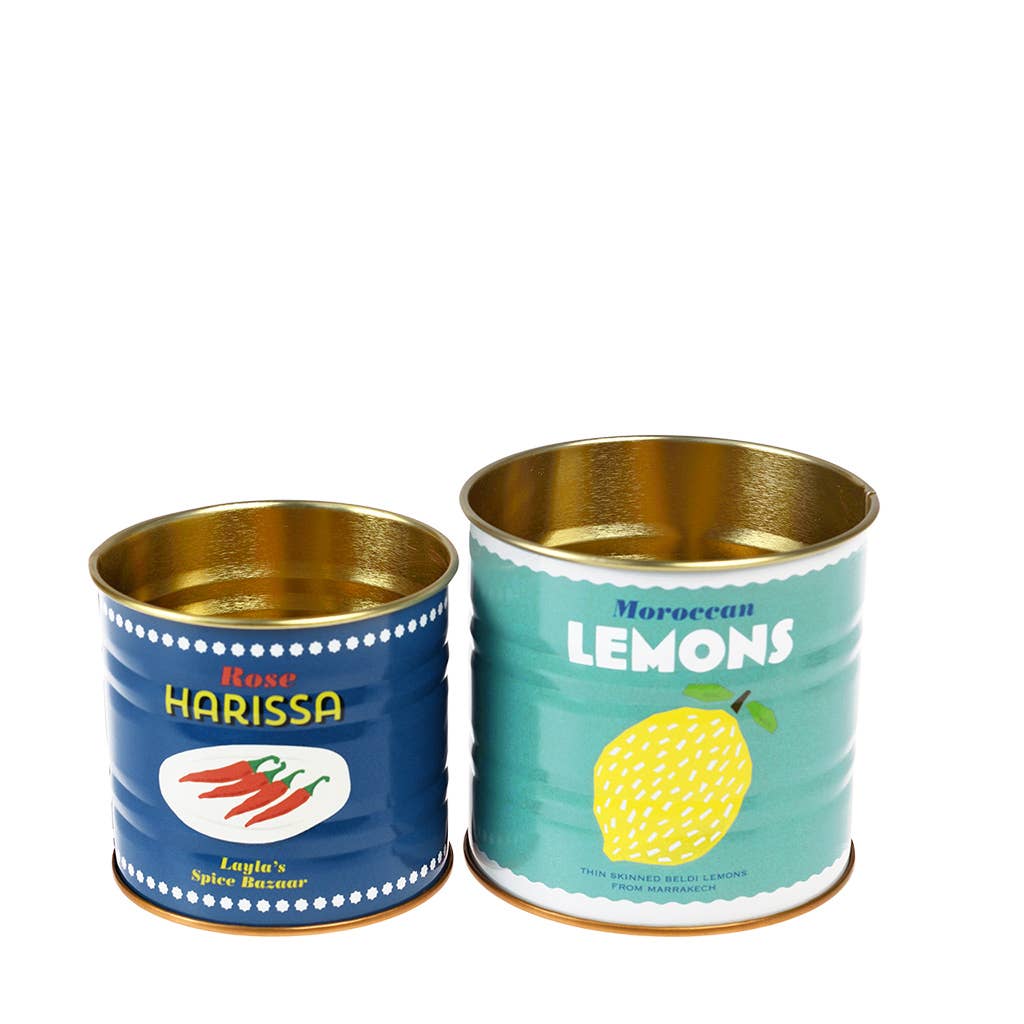 Mini boîtes de rangement (lot de 2) - Citrons et Harissa