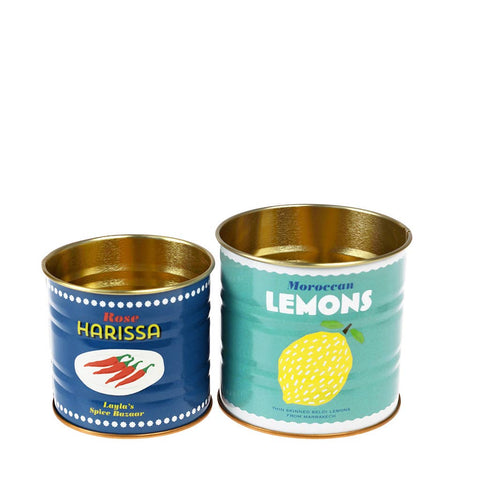 Mini boîtes de rangement (lot de 2) - Citrons et Harissa
