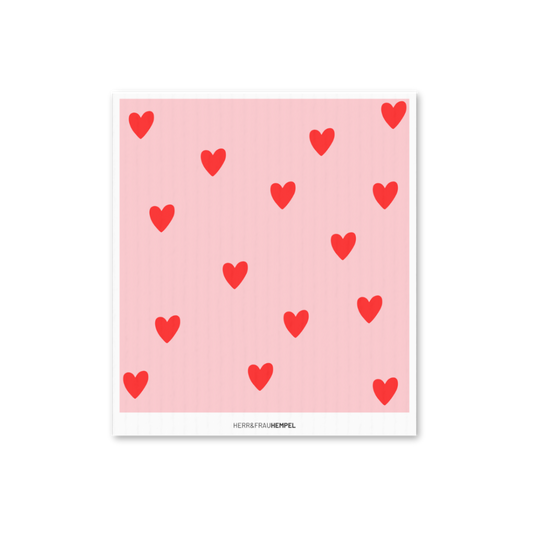 Chiffon éponge cœurs