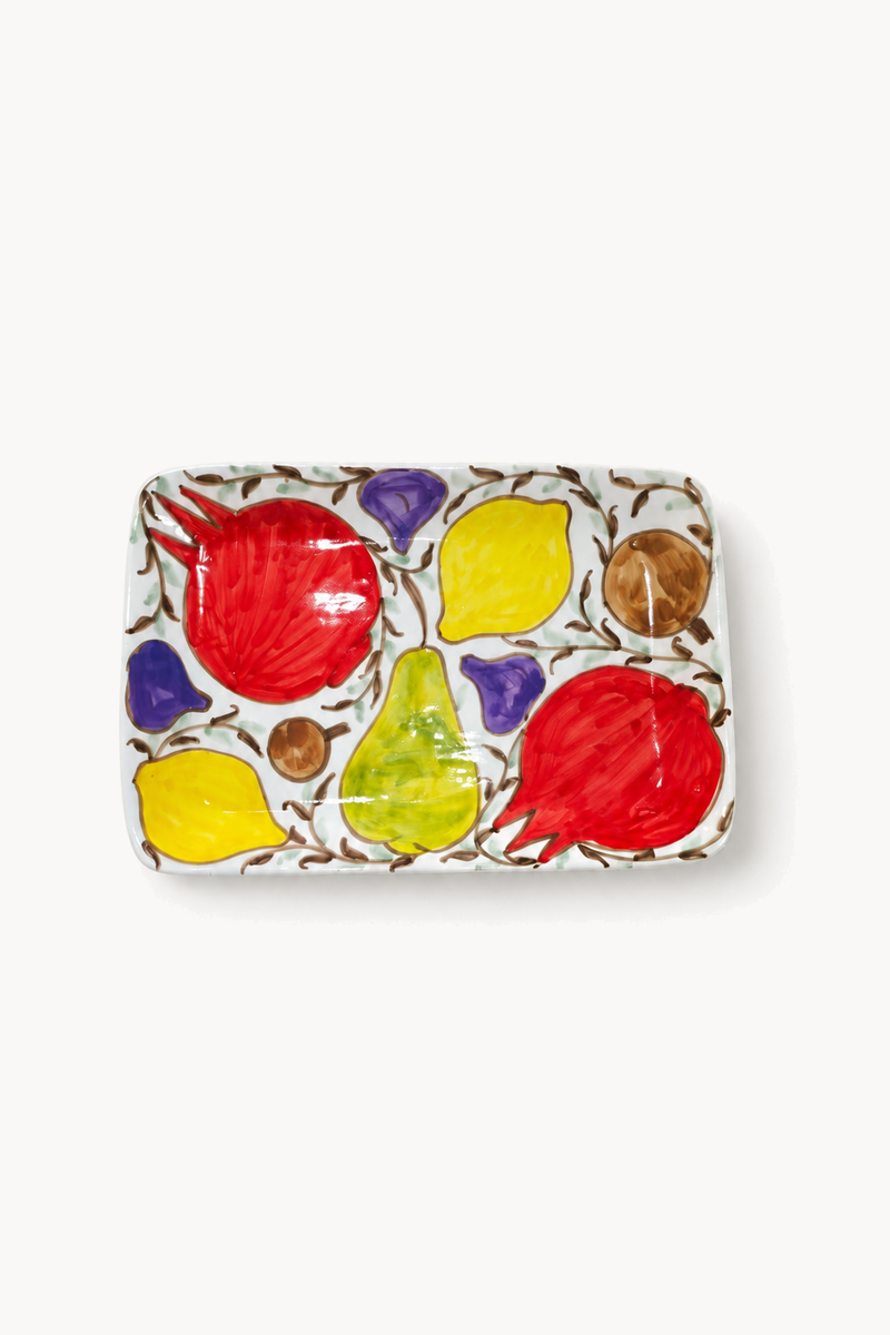 Assiette rectangulaire TUTTI FRUTTI
