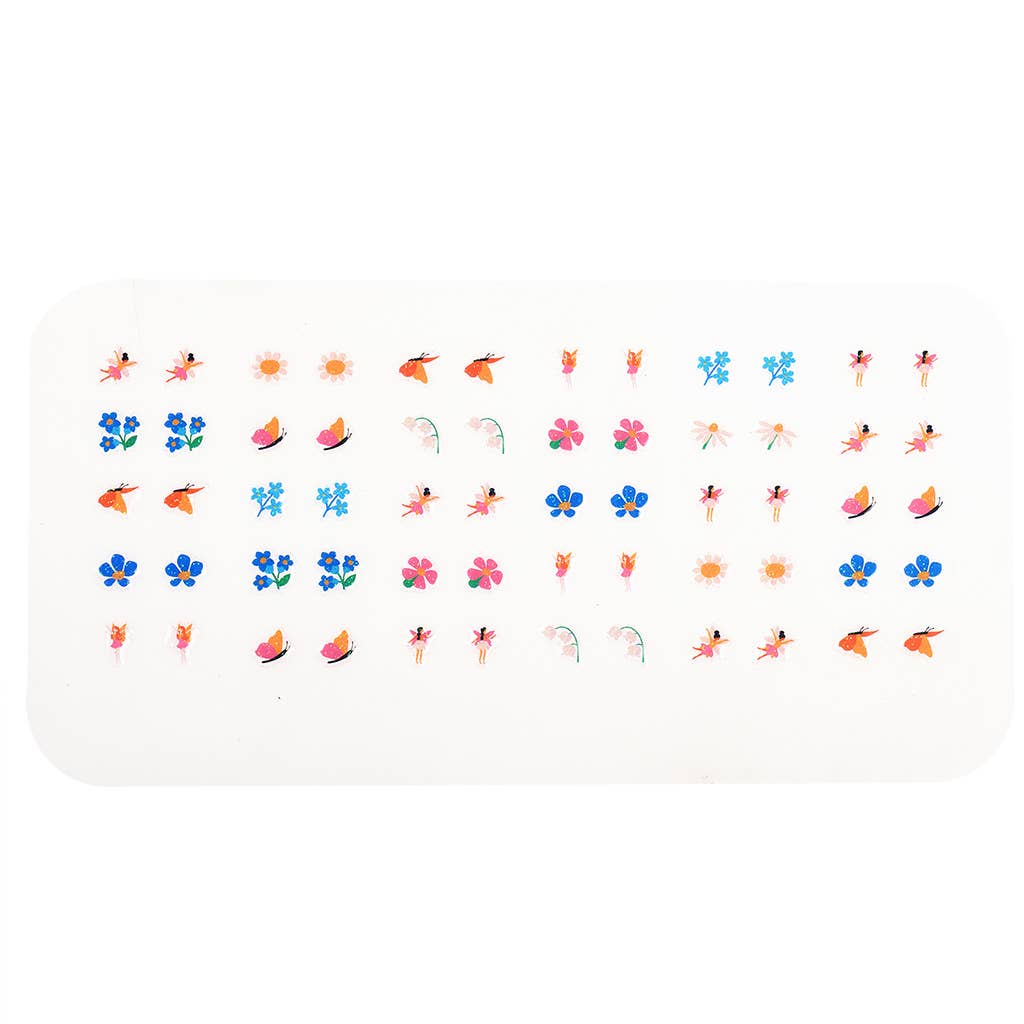 Boucles d'oreilles autocollantes (30 paires) - Fées dans le jardin