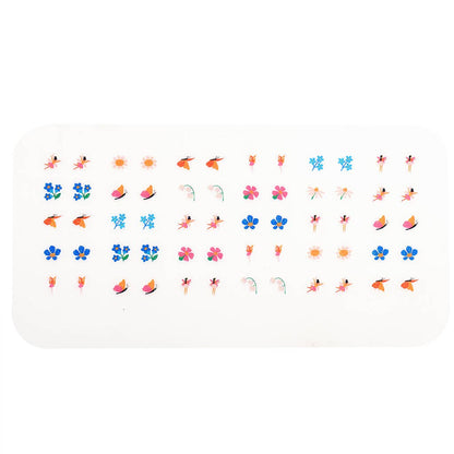 Boucles d'oreilles autocollantes (30 paires) - Fées dans le jardin