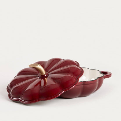 PRECOMMANDE - Cocotte citrouille en fonte bordeaux 1,5 L