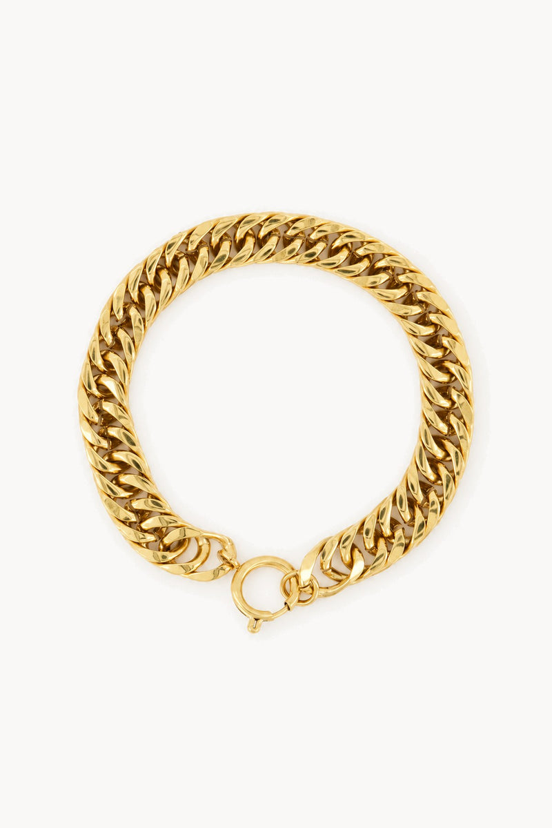 Iconic link bracelet with round clasp