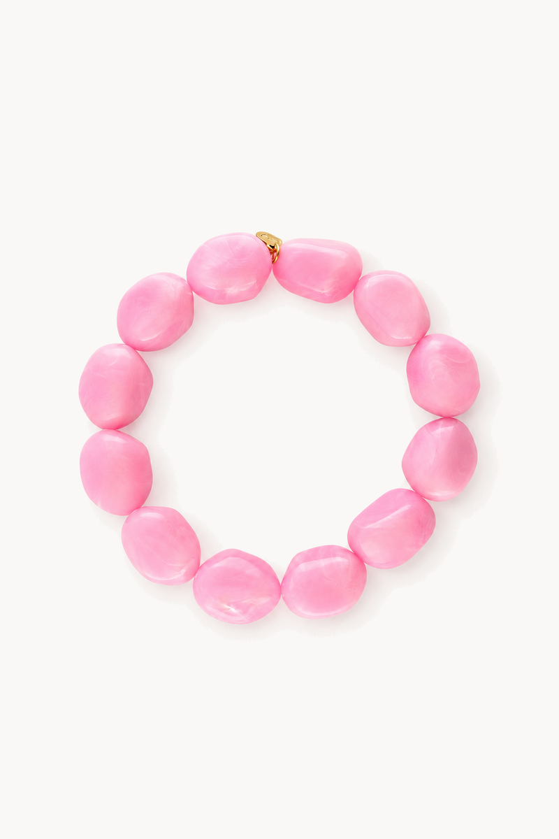 Tropical stretch bracelet with fancy beads