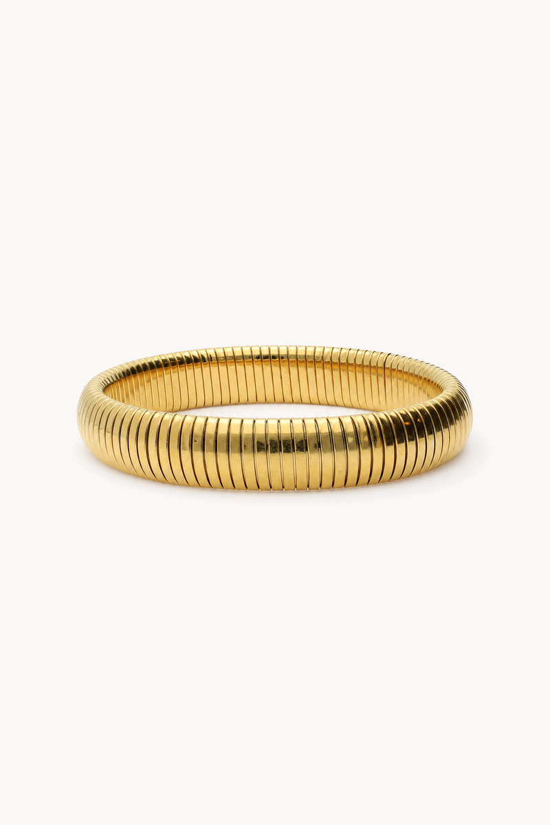 Bold maxi elastic bangle bracelet