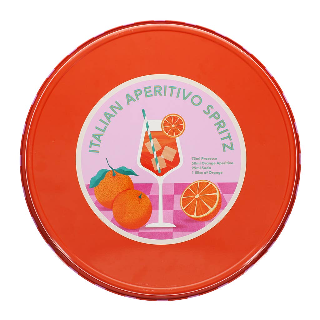 Rond metalen dienblad - Aperitivo Spritz