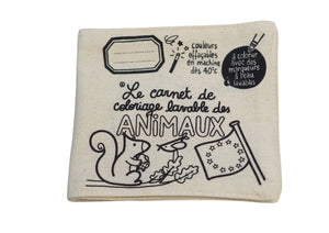 Carnet de coloriage lavable CLEO - BELGIQUE/DOUDOU/ANIMAUX/HISTOIRE