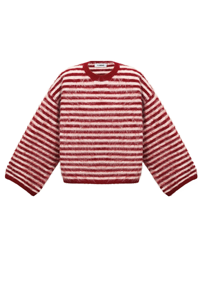 Pull rayé en maille