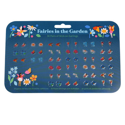 Boucles d'oreilles autocollantes (30 paires) - Fées dans le jardin