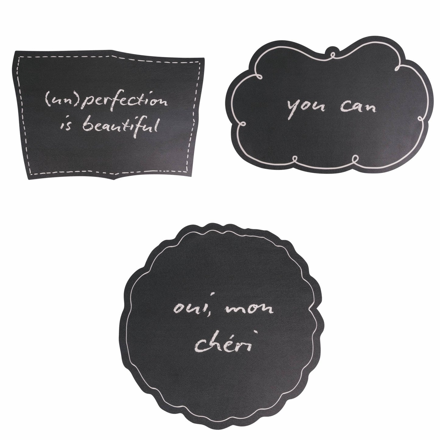 BLACKBOARD SET DE TABLE ARDOISE ENG/FR