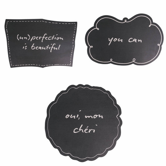 BLACKBOARD SET DE TABLE ARDOISE ENG/FR