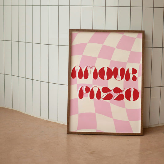 Affiche "Amour pazzo" - BACI ARTE