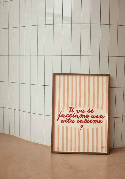 Affiche "Vita insieme" - BACI ARTE