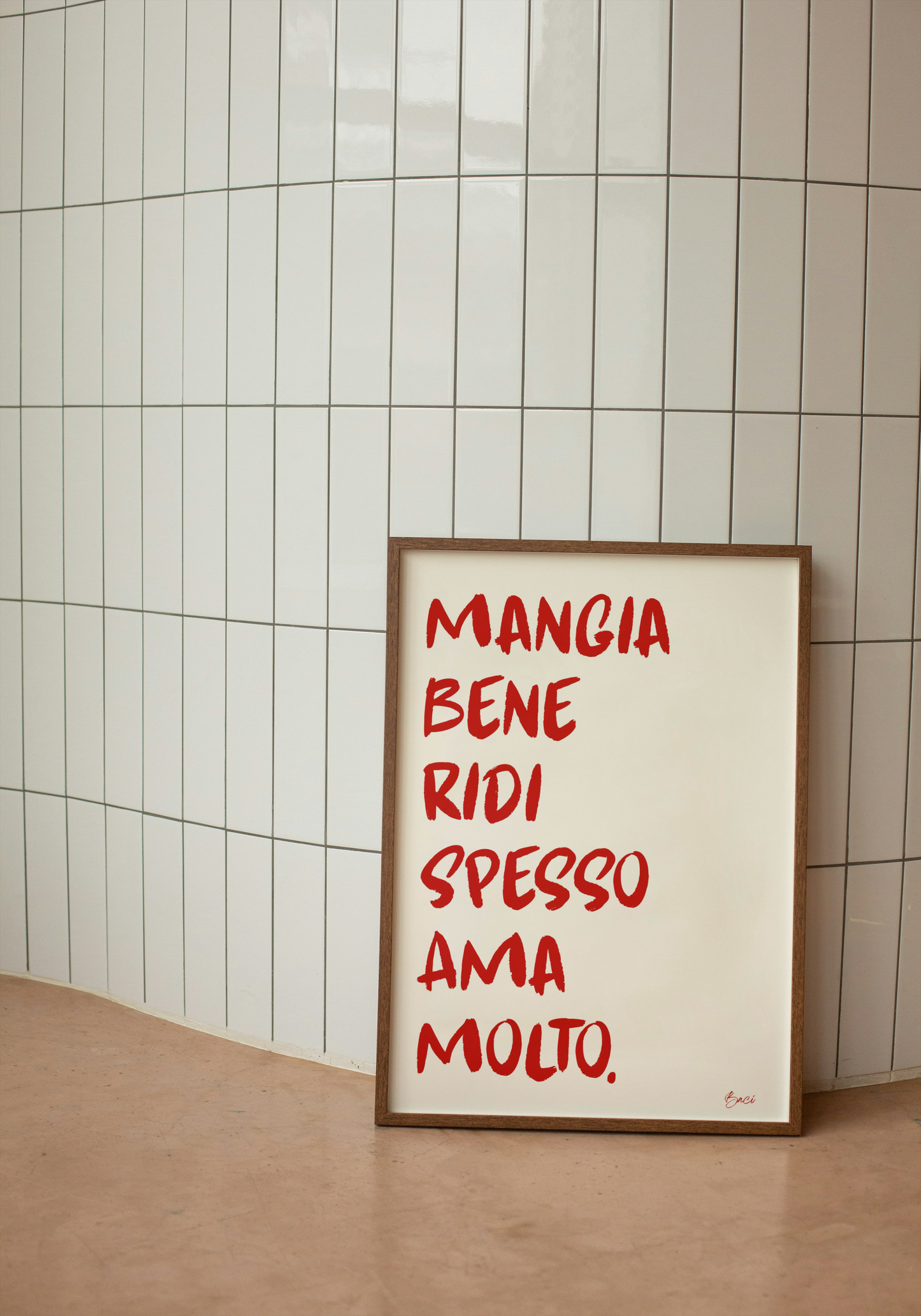 Affiche "Mandia ride..." - BACI ARTE
