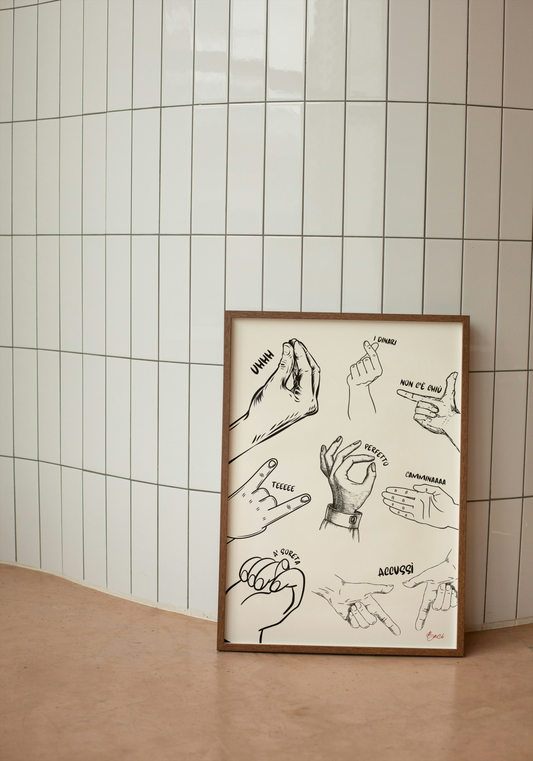 Affiche "Signes italiens" - BACI ARTE