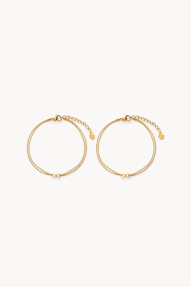 Forever Connected Infinity Bracelet Set