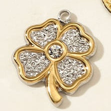 Rhinestone Clover Charm 
