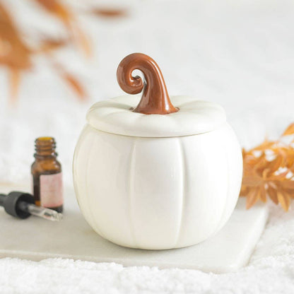 Autumn Curly White Pumpkin Wax Melt Burner