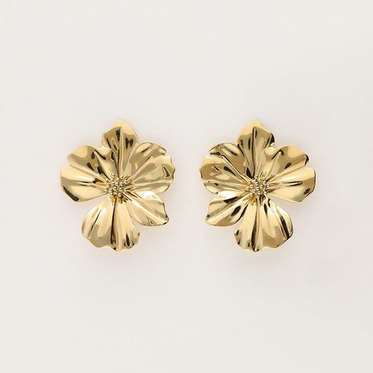 Boucles d'oreilles Iconic avec fleur