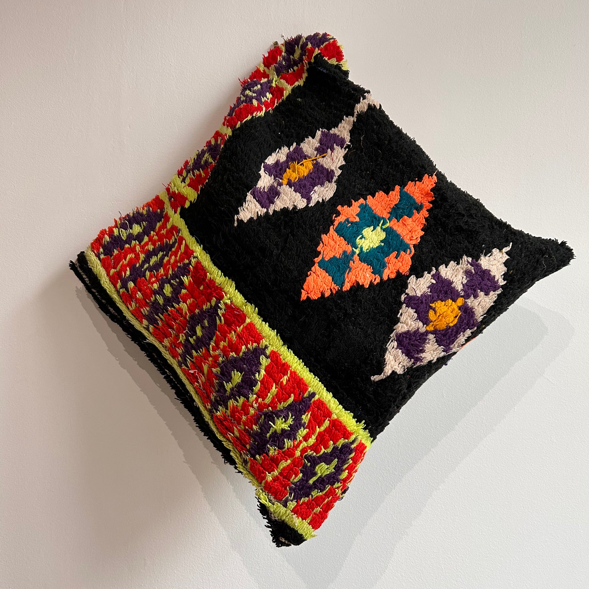 Housse de coussin en laine de tapis recyclés, pièce unique – Housse de coussin LAINE, photo 8