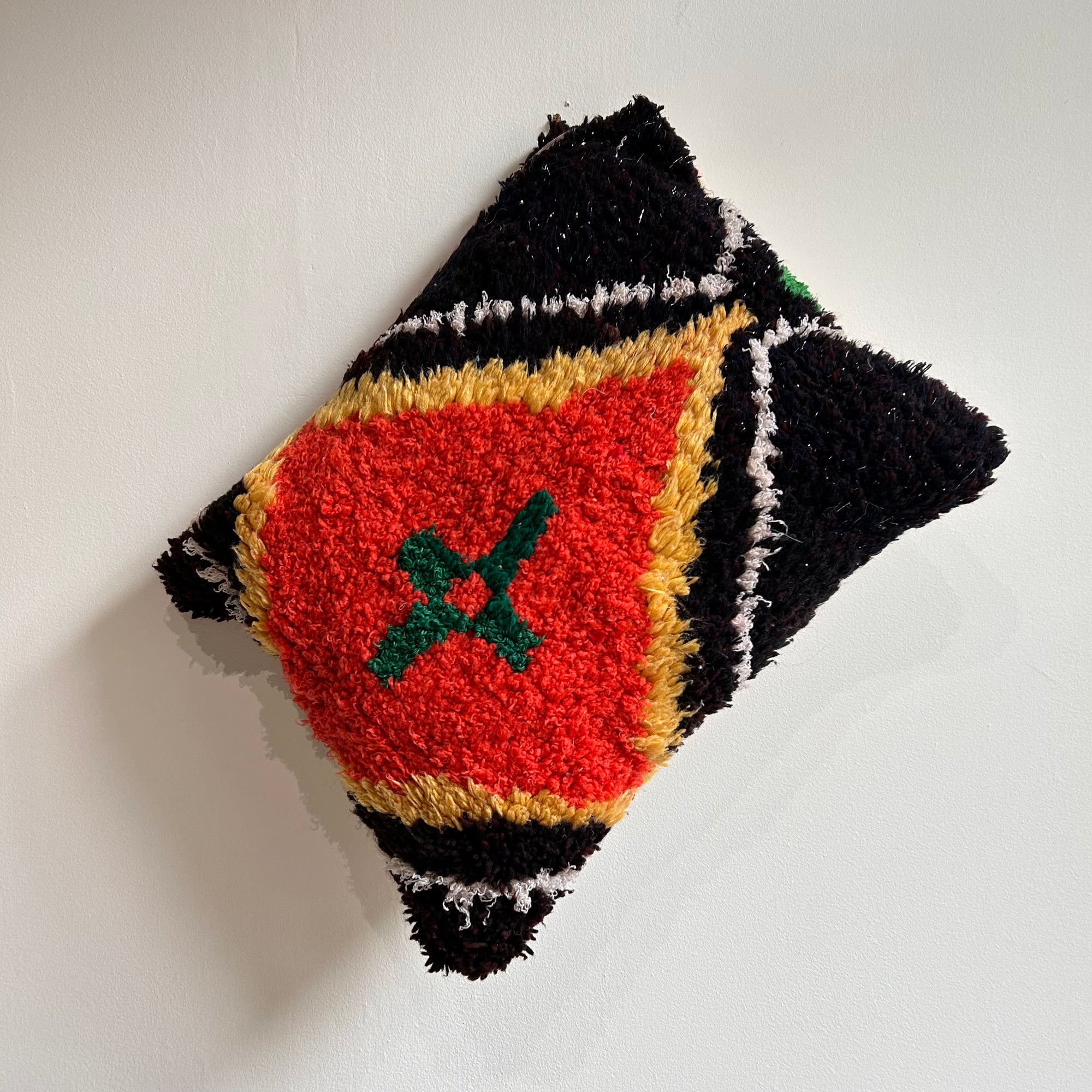 Housse de coussin en laine de tapis recyclés, pièce unique – Housse de coussin LAINE, photo 5