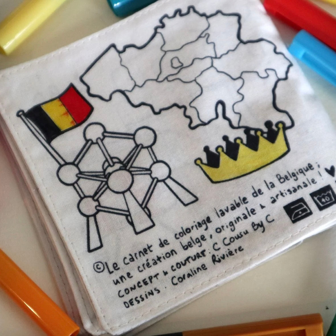 CLEO Washable Coloring Book - BELGIUM/DOUDOU/ANIMALS/HISTORY