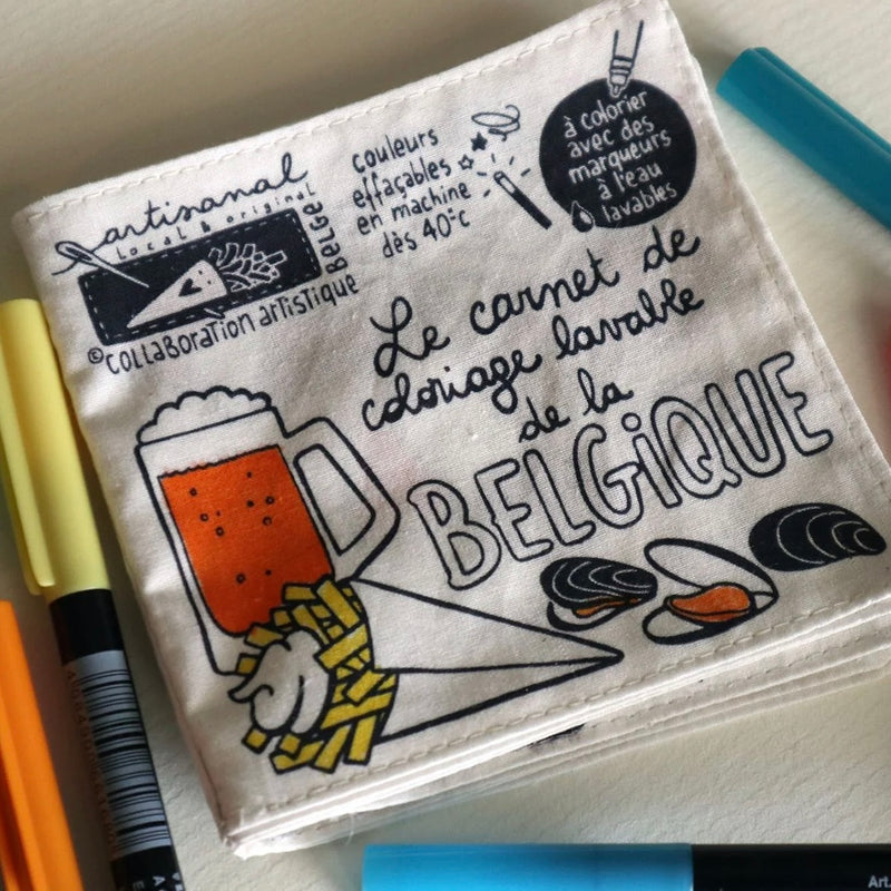 Carnet de coloriage lavable CLEO BELGIQUE/DOUDOU/ANIMAUX/HISTOIRE
