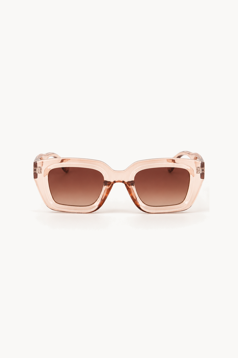 Roze retro zonnebril