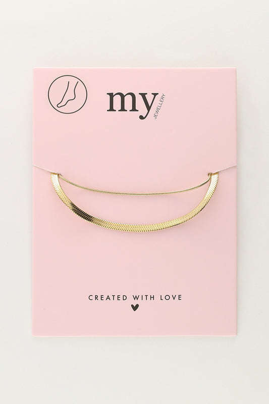 Bracelet de cheville minimaliste à double lien