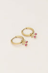 Boucles d'oreilles minimalistes avec cerise rose - MY JEWELLERY