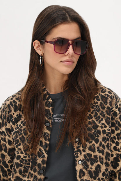 Lunettes de soleil aviateur roses