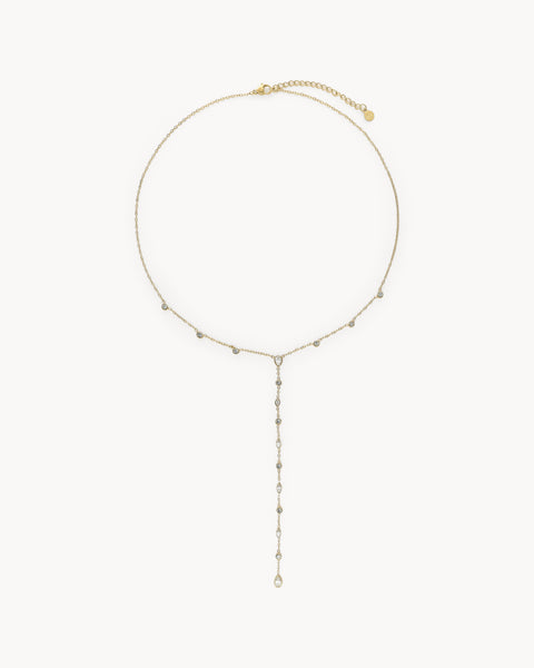 Collier en Y fin avec strass