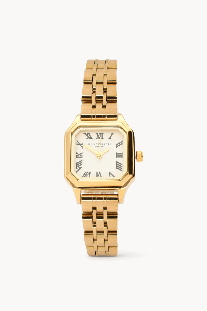 Vintage watch with link bracelet