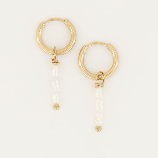 Créoles trois perles d'eau douce