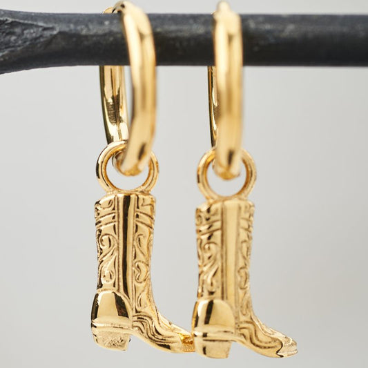 Boucles d’oreilles avec bottes de cowboy
